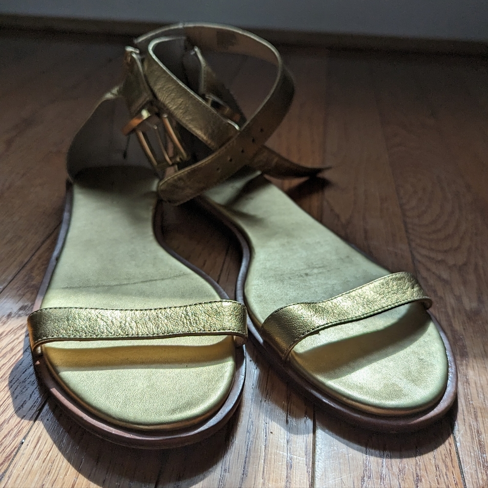 Banana Republic golden sandals